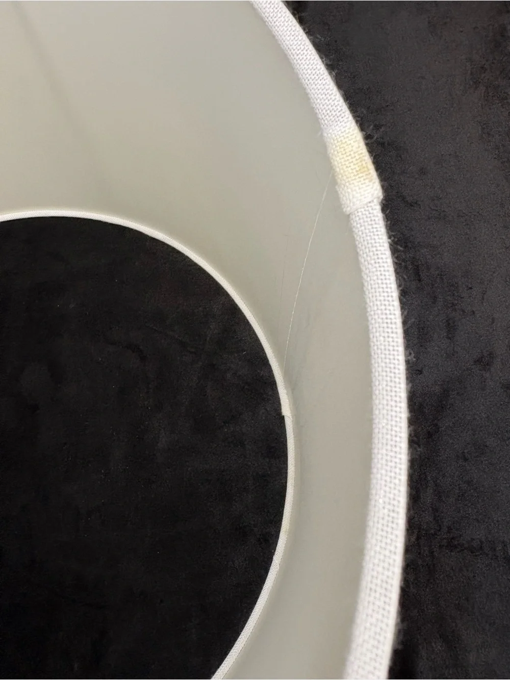Classic Drum Lampshade Crisp White Textured